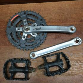 Fc-mc12 Shimano Vintage Rock Mtb Crankset Alivio Via Japan 24/34/42 T Sg 175 Mm