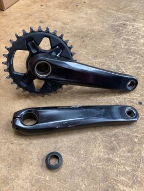 Fcm81001cxxt Shimano Xt M8100 Crank 170mm With 30 Tooth Boost Chain Ring 12 Speed Crankset