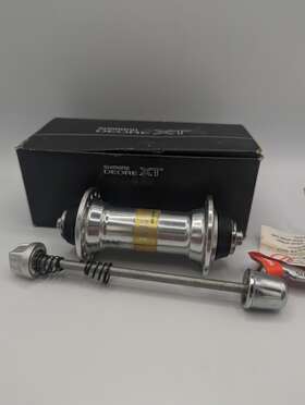 Fh-m737 Shimano Hb-m737 Nos New In Box Deore Xt Front Hub 32h 100mm Parallax With Skewer