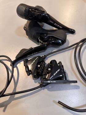 Ir7020drrdsc170a Shimano 105 Br-r7070 Disc Brake Set St-r7020 Shifter