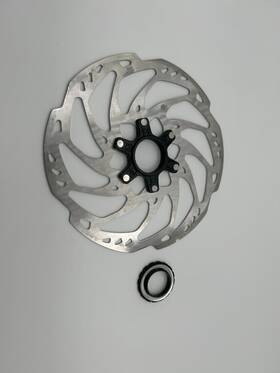 Ismrt70le Shimano Slx Sm-rt70 Rotor 203mm Center Lock Black Silver