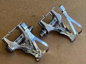 Pd-6207 Shimano Pd-6702 Vintage 600ex Pedals And Toe Clips