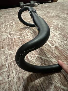 Prha0347 Shimano Pro Plt Road Bike Ergo Handlebar/drop Bar 31.8mm X 39cm Black