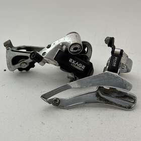 Rd-m250 Shimano Vintage Exage Country Rear Front Derailleur Set Long Cage A16