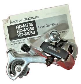 Rd-m735 Shimano Rd-m375 Deore Xt Rear Mtb Derailleur Long Reach 9 Speed Gravel Road Vintage