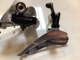 Rd-m452 Shimano Mountain Deore Lx Front And Rear Derailleur Set Bike 1989