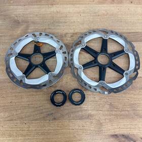 Rt-m800 Shimano Xt 203/180mm Centerlock Pair Rotors 291g With Lockrings