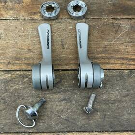 Sl-6401 Shimano Vintage 600 Shifters Braze On Sis 7 Speed Tri Color 7s Shift