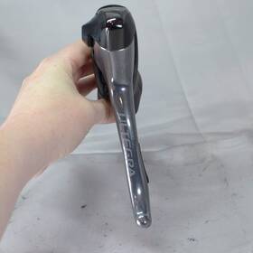 St-6600-g Shimano Ultegra 6600 Gray 2x Double Left/front Shifter 9/10 Exc