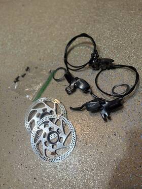 St-m956 Shimano Xtr Brake/shifter Combo Set Rotor Included With Hardware