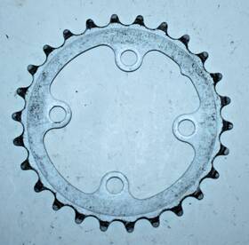 Wc034-26t Shimano Mtb Chain Ring 4-bolt 64bcd 26 Tooth 26t Silver 5-9 Speed Road