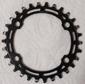 Y0la30000 Shimano Deore M5100-1 Chainring - 30t 10/11-speed Asymmetric 96 Bcd Black