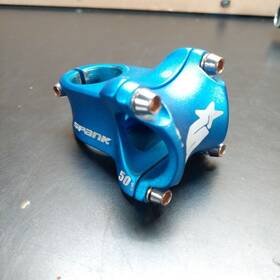 Spank 710155963377 Spike Race 2 Stem 50mm 31.8 Clamp /-0 1 1/8 Inch Aluminum Blue
