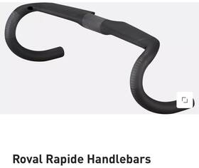 21022-0438 Specialized Roval Rapide Aero Carbon Bike Handlebar 38cm Usa Only