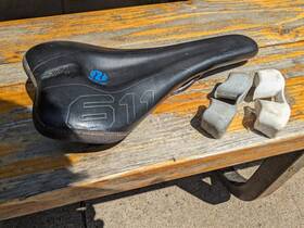 1884 Sqlab 611 Ergowave S-tube Rail 140 Saddle Blk