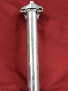 Ry-p1 Sr 1977 Vintage S.r. Royal Silver 26.8 Mm Alloy Seat Post Made In Japan