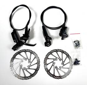 00.5018.105.001 Sram Level T Hydraulic Disc Post Mount Brakeset Front Rear With Rotors Mtb Bike