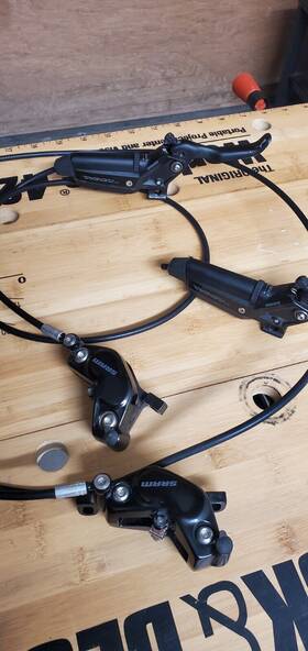 00.5018.228.001 Sram Code Silver Stealth F/r Disc Brake Sets With Hs2 Rotors And Pro Bleed Kit