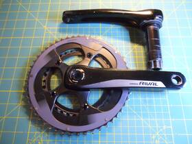 00.6118.250.008 Sram Rival 22 Crankset 175mm 11-speed 52/36t 110 Bcd Bb30/pf30 Spindle Black