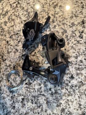 00.7518.129.000 Sram Gx Dh Rear Derailleur - 7-speed Medium Cage With Clutch A3 Shifter