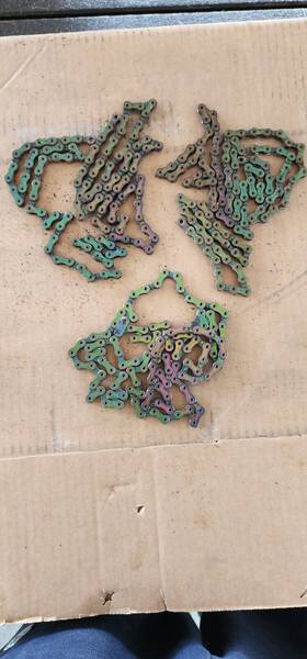 Sram 002518039010 Xx1 Eagle Axs Chain 12 Speed - Rainbow Set Of 3 3x Still Good Bike Art