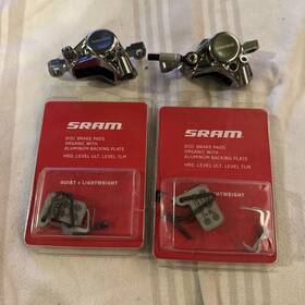11.5018.024.010 Sram Red 22 Etap Hrd Hydraulic Disc Brake Calipers Post Mount Set Of 2 And Pads