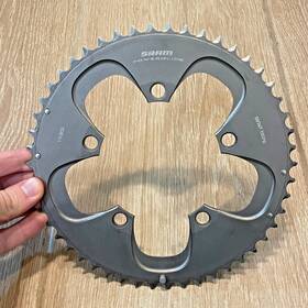 50t-b-s1 Sram Powerglide 50t Chainring 110 Bcd 5-arm Gray 10 Speed Road Bike 10s