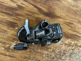 Sram 710845689178 Red Rear Derailleur 10 Speed Black Edition Short Cage With Aeroglide Pulleys