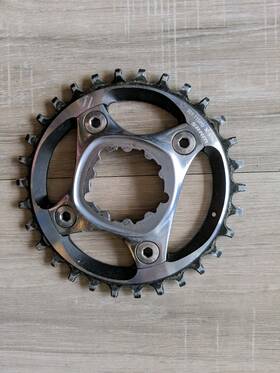 Sram 710845713712 Xx1 X-sync 30t 1x 11 12 Speed Chainring 76mm 4 Arm Silver With Spider