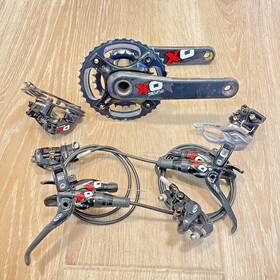 Sram 710845854620 Xo Carbon Groupset - 2x10 Vintage Mtb Hydraulic 175mm Truvativ Avid