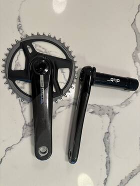 Sram 710845887130 Force 1 Wide Crankset - 170mm 12-speed 40t Direct Mount Dub Spindle