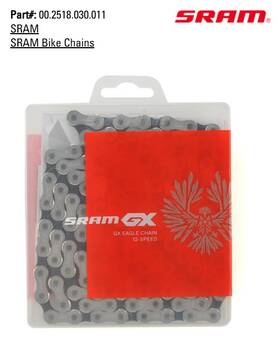 Sram 710845892448 Gx Eagle Flattop 12 Speed Chain Silver 294 Links Includes 3 Powerlocks