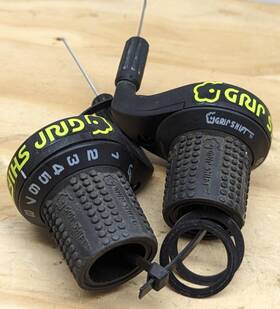 Srt600-81 Sram Vintage 90s Gripshift 3x8 Shifters Made In The U.s.a