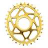 Srovboost28gl Absolute Black Oval Direct Boost Biccyle Chainring Gold 5110846002641