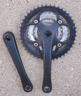 Mx1r Sugino Crankset Triple Mxi Mx Mtb Touring Square Taper Cranks 3x Chainring Crown