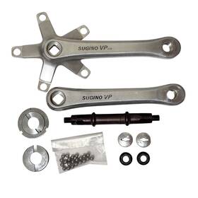 Vp110 Sugino Vintage Vp 110 Road Bike 3 Piece Crank Set With Arms Shaft Bearings 165mm