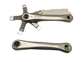 Zxho0611 Sugino Rd2 Forged Square Taper Crank Silver 165 Mm Single Or Double 130 Bcd