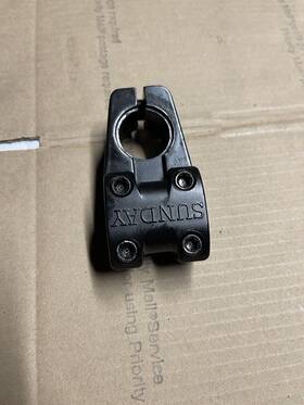 Sbhs-802-bk Sunday Freeze Top Load Stem 48mm Black Aluminum Recessed Sides And Bottom Section