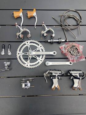 Superbe-1st Suntour 1st Generation Superbe Groupset-vgc With Engraved Logos