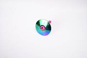 Sz-10a Supacaz Oil Slick Gravel Road Mtb Bike Top Cap Headset And Pink Bolt 1 1/8 Inch