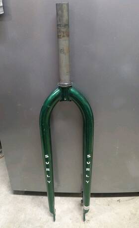 Surly 708752085756 Krampus 29 Fork 1-1/8 Threadless Green Disc Brake