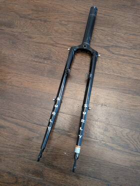 Fk0117 Surly Cross Check 1 1/8 Inch Fork Black Canti Bosses Threadless 700c Steel