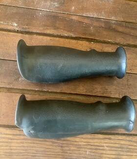 Sk-120 Tange Vintage Batwing Grips - Retro Ergo Bmx And Mountain Bike Grip