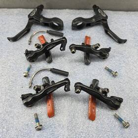 926al Tektro Mini-v Brake Calipers Avid Fr-5 Levers Kool Stop Pads Vgc