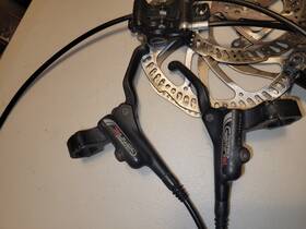Tektro Hd-520 Gemini Hydraulic Disc Brake Set W 180mm And 160mm Rotors