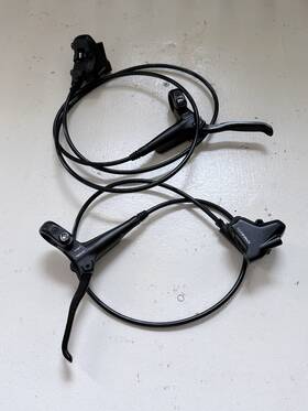 Hd-m280 Tektro Hydraulic Disc Brakes Front And Rear Mountain Bike Black
