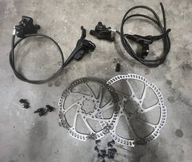 Hd-m520 Tektro 2 Piston Hydraulic Brakes Rotors
