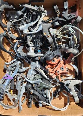 One-price-4-all Tektro Peak Mongoose Alnova Etc. 15lb Lot Bmx Mtb Brake Levers Calipers V-brakes Disks Pads One-price-for-all