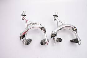 R538 Tektro Dual Pivot Caliper Brakes - Front Rear Silver Brakeset Road Bike