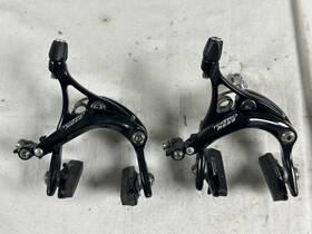 R539 Tektro Brake Calipers Fromt/rear Pair Long Drop 47 - 57mm Black Recessed